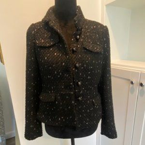 ANN TAYLOR!!! BLACK WOOL BLAZER!! SZ 0!!